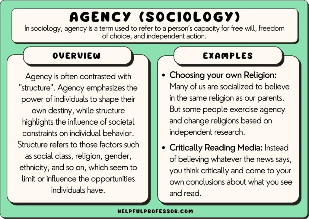 agency examples and definition, explained below