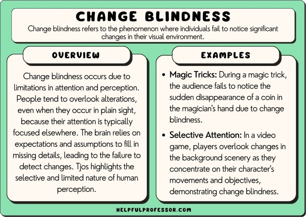 change blindness examples and definition, explained below
