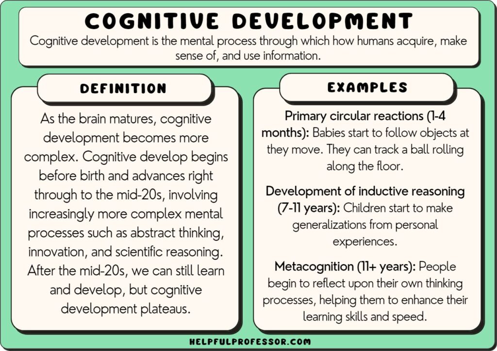 cognitive development examples and definition