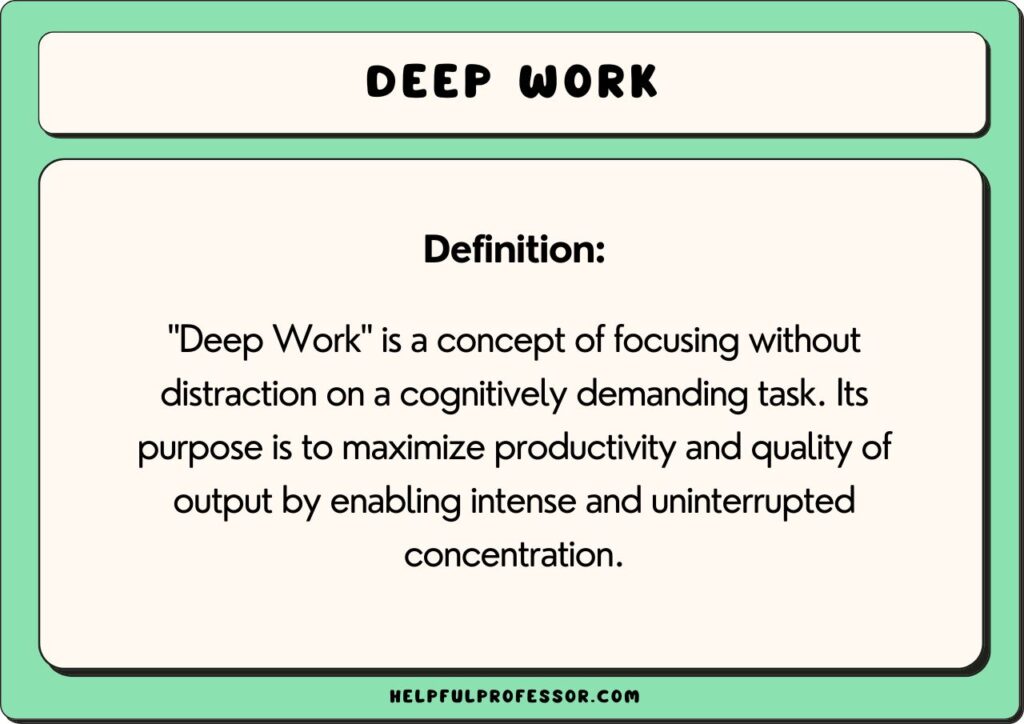deep work definition