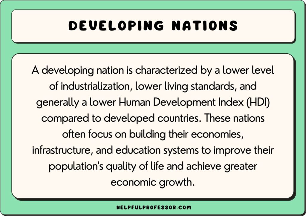 developing nation definition
