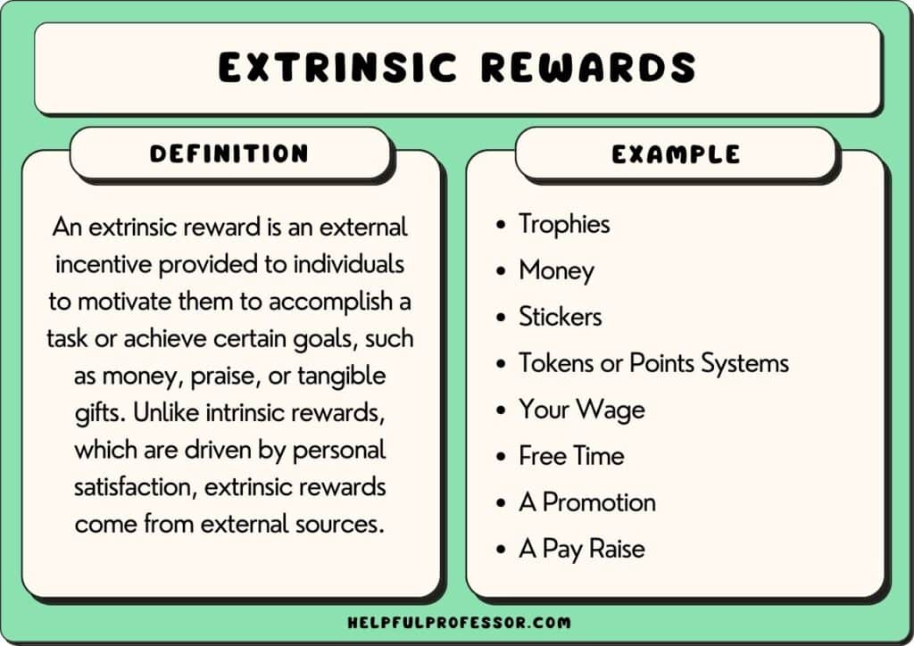extrinsic rewards examples and definition