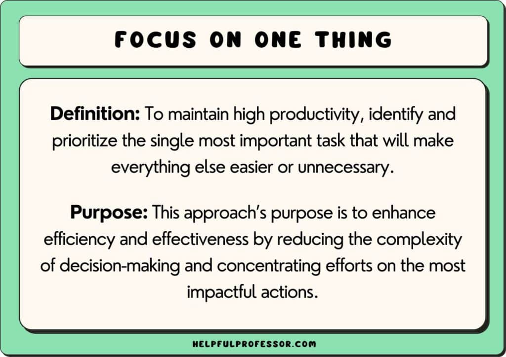 focus definition and purpose