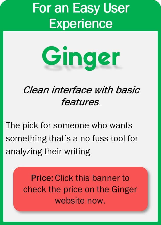 Ginger software review clean interface with basic features