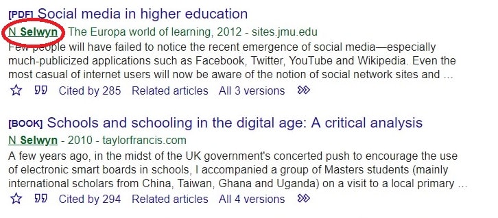 How to use google scholar