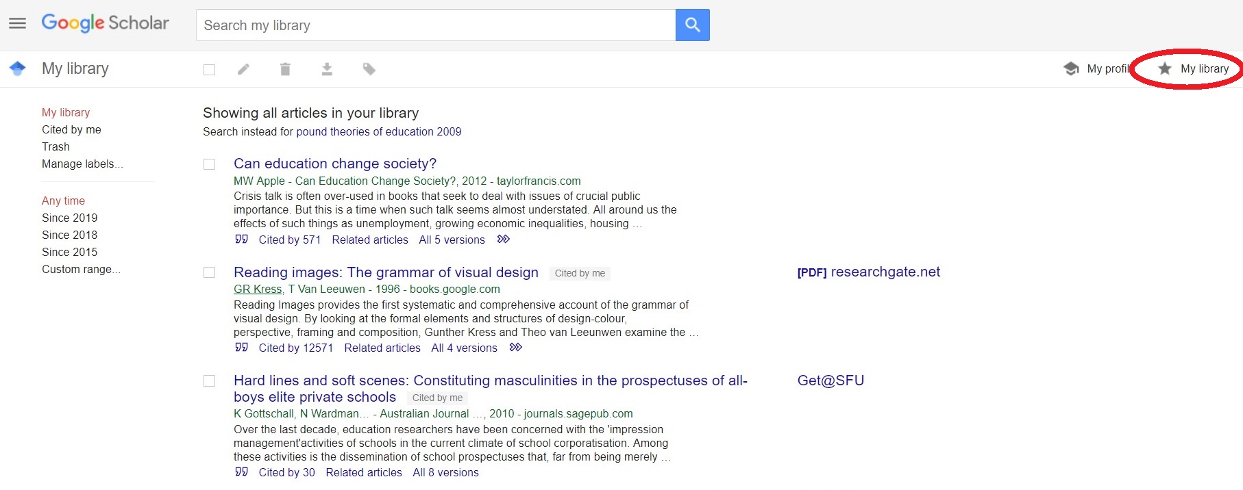 How to use google scholar