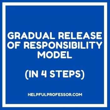 image with the phrase gradual release of responsibility model emblazoned on it