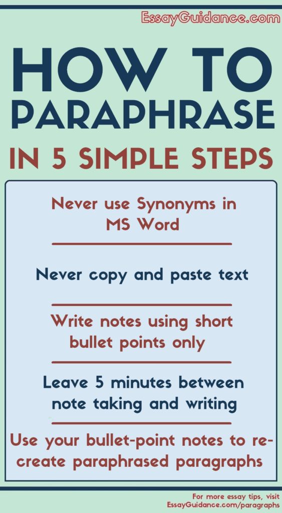 how to paraphrase