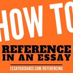 How to reference in an essay
