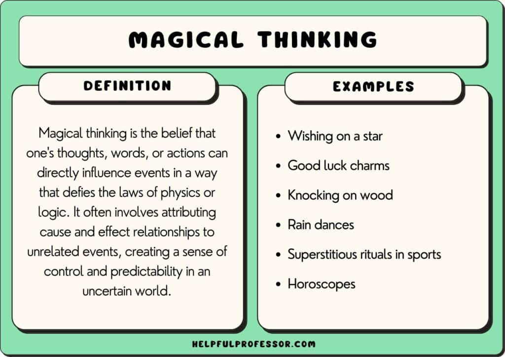 magical thinking definition and examples