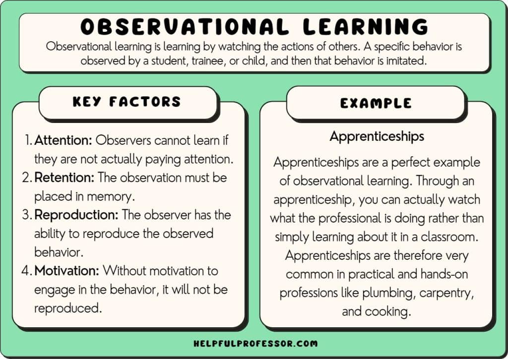 observational learning examples and definition