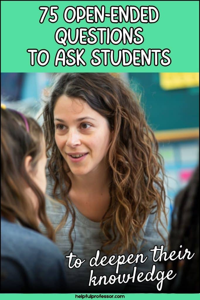 open-ended questions to deepen knowledge