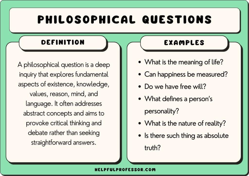 philosophical question definition and examples