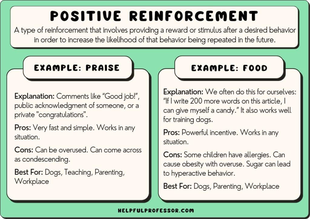 positive reinforcement examples and definition