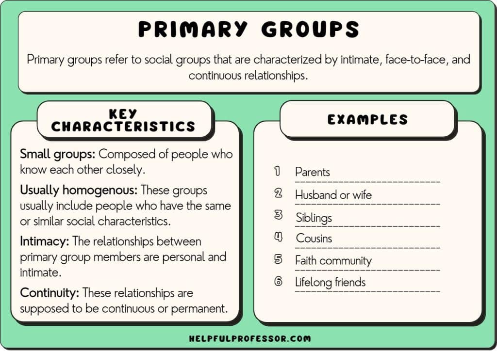 primary groups examples definition