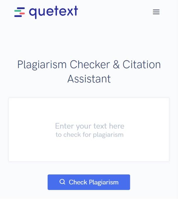 quetext landing page