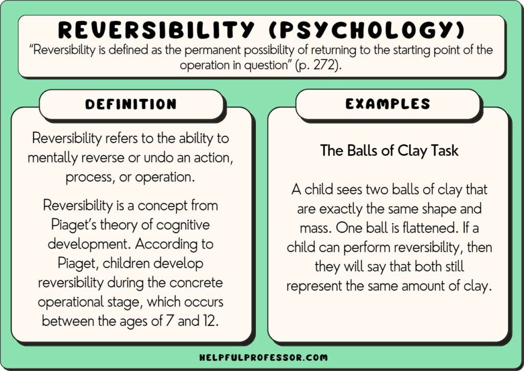 reversibility examples and definition, explained below