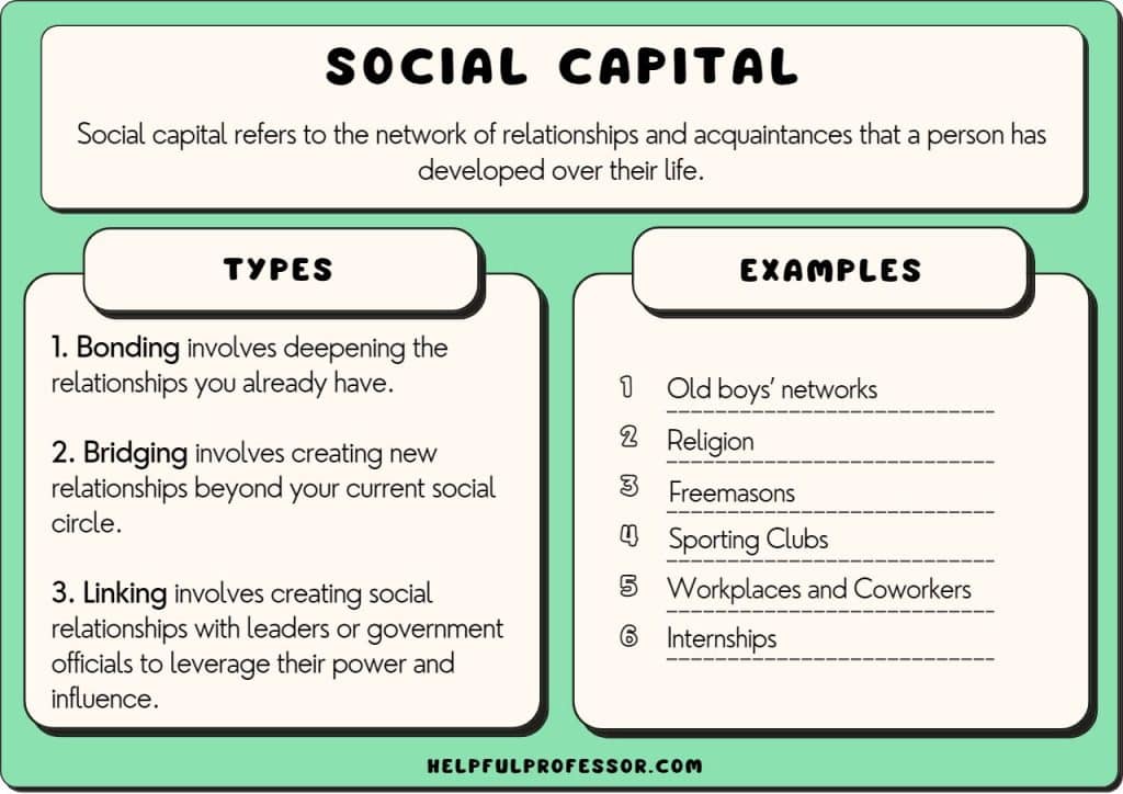 social capital definition examples types