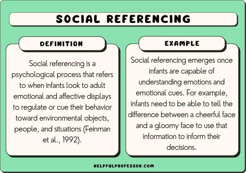 social referencing example and definition