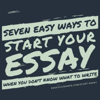 how to write an essay
