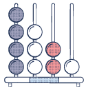a graphic of an abacus