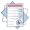 a graphic of a graded paper with A+ written on it