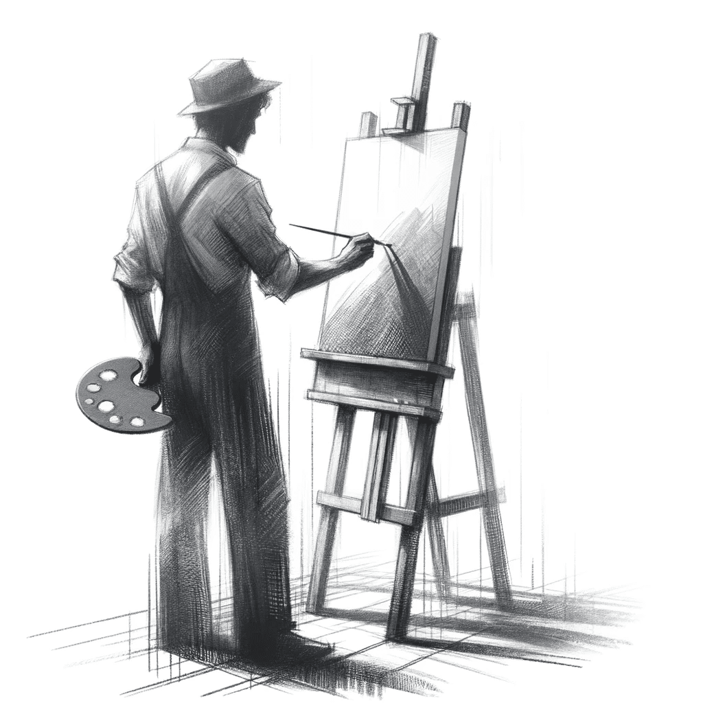 a sketch to illustrate the concept described beside this image