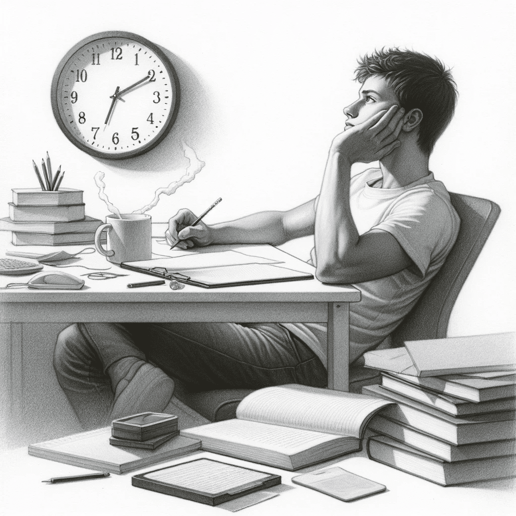 a sketch to illustrate the concept described beside this image