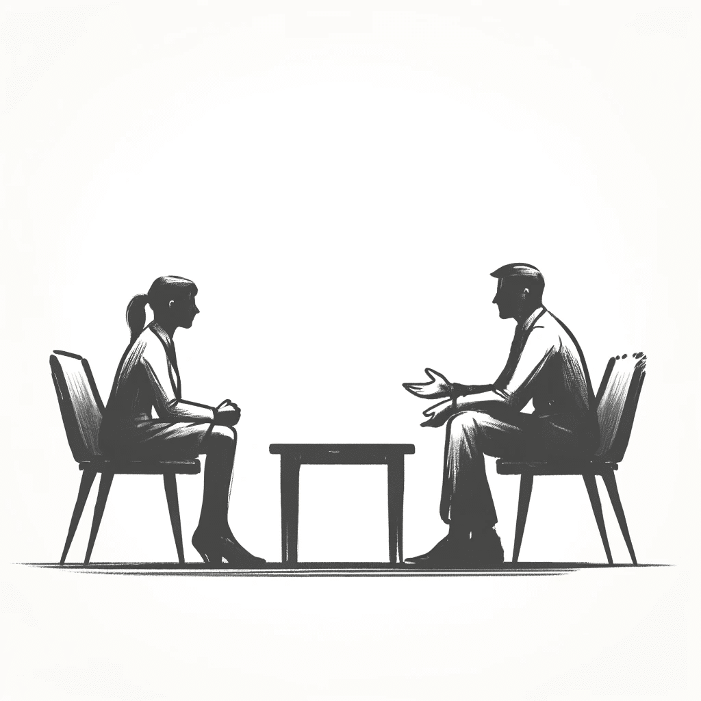 a one on one conversation