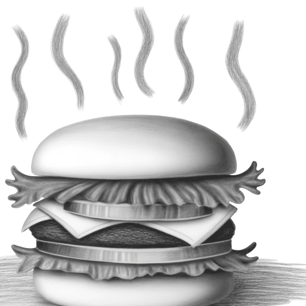a hamburger