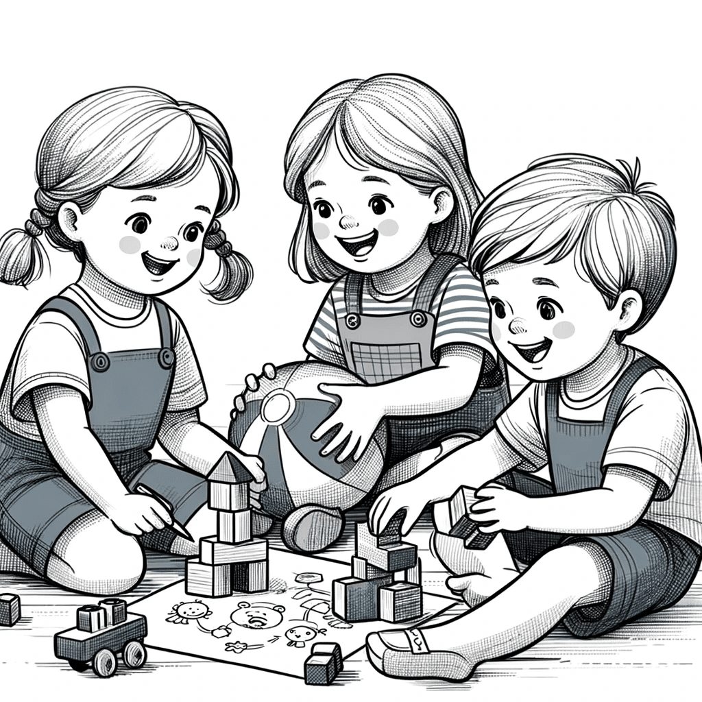 children playing together