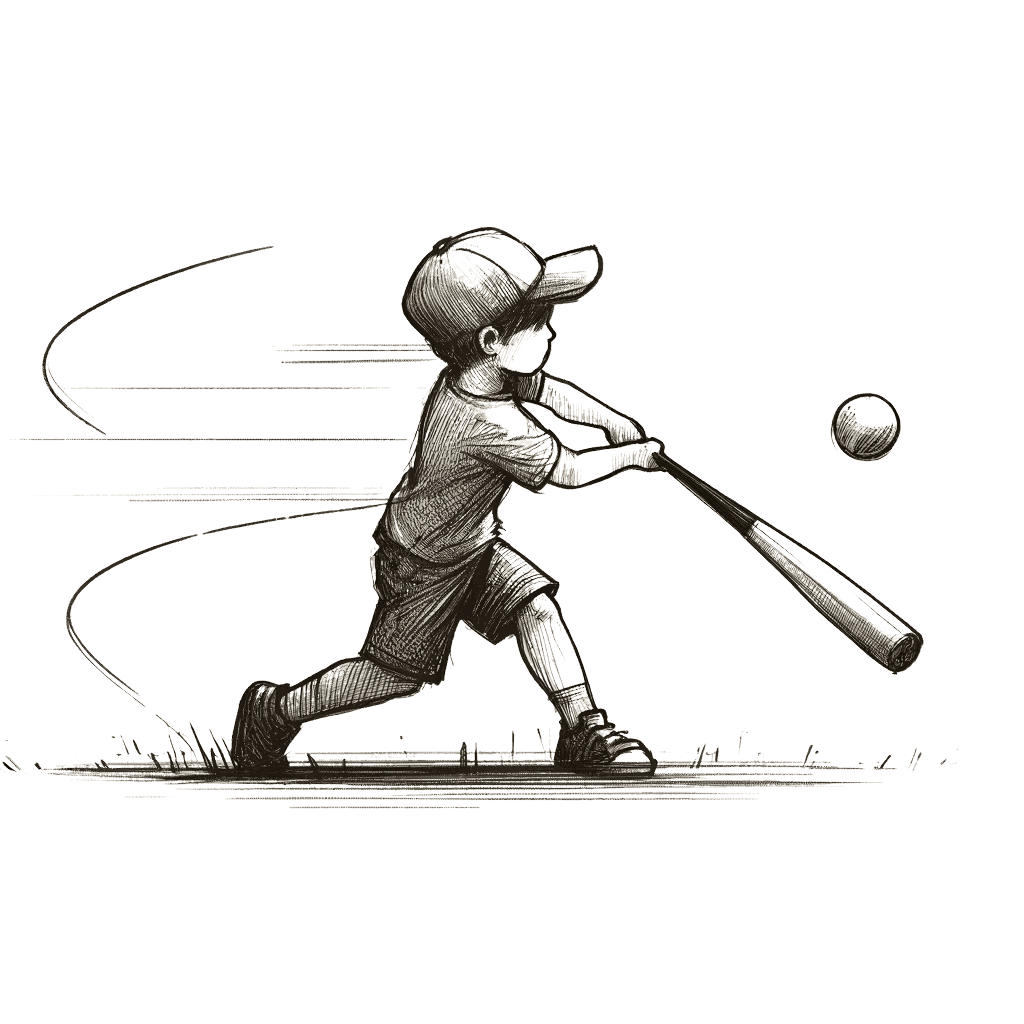 kid playing baseball