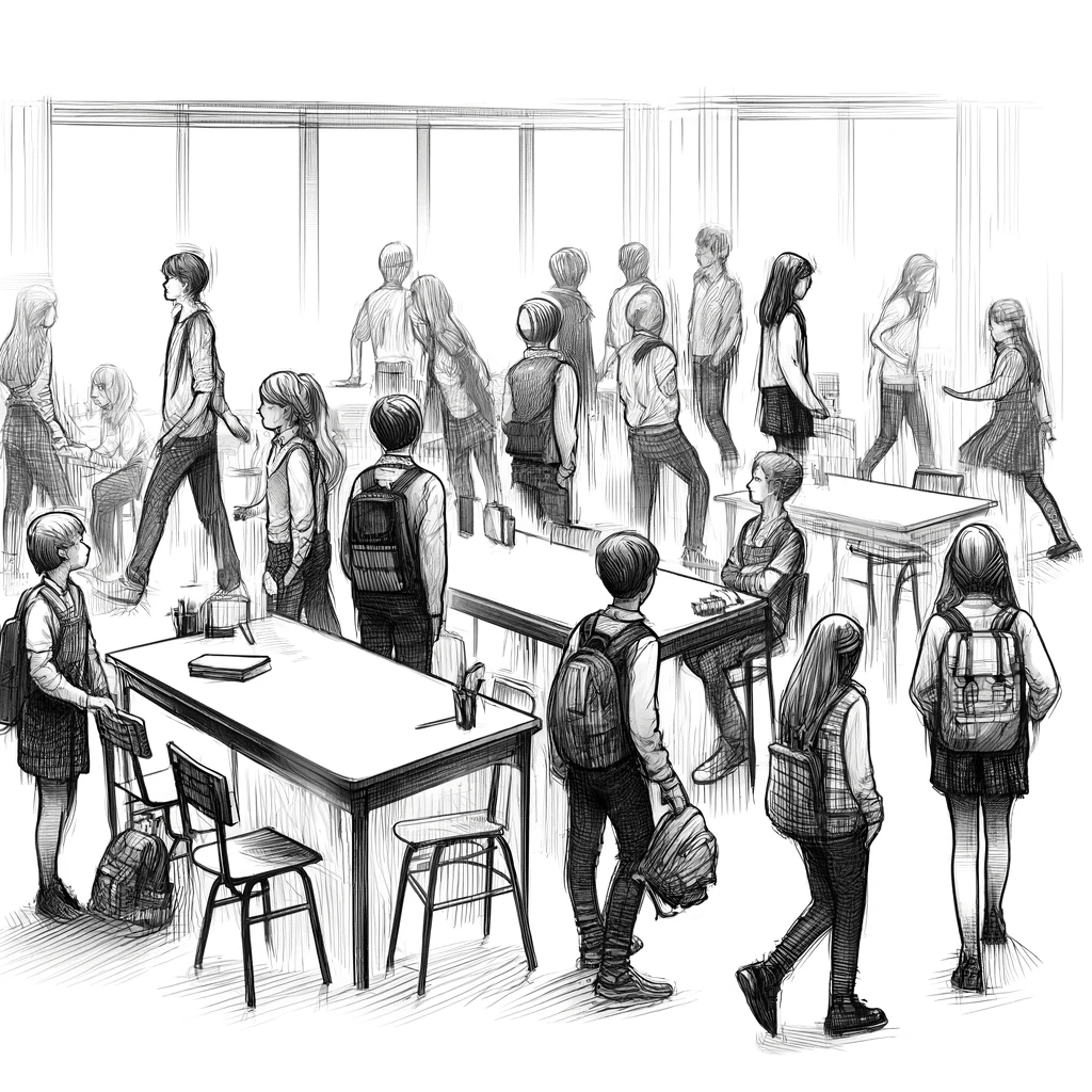 busy classroom