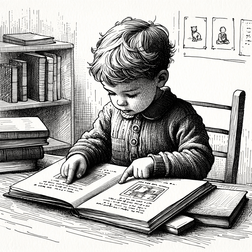 child learning to read