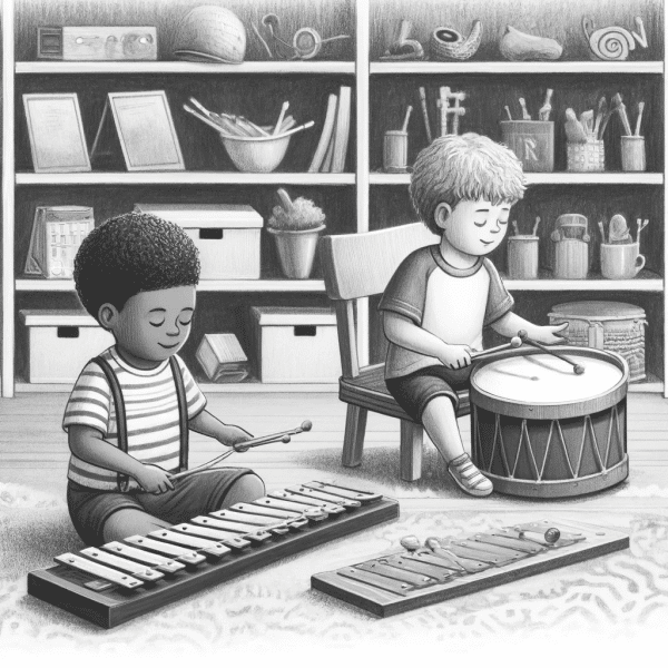 kids playing instruments