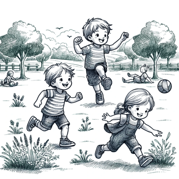 children playing